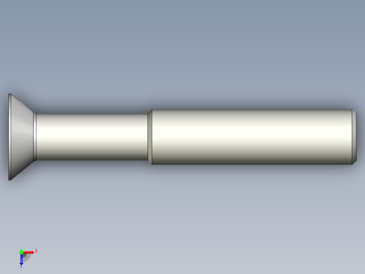 沉头螺钉-Screw_-M16-L100_60-25-3x3-40_-Countersunk_head.stp俯视缩略图