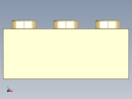 乐高套装 4421基本积木-4159739 - 3002 Brick Yellow - Tan Brick 2 x 3.STEP前视缩略图