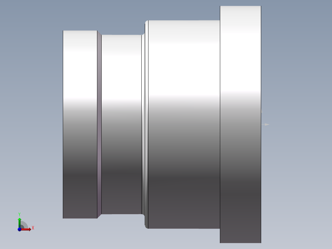 管箍-异径有边 DN50-DN40前视图