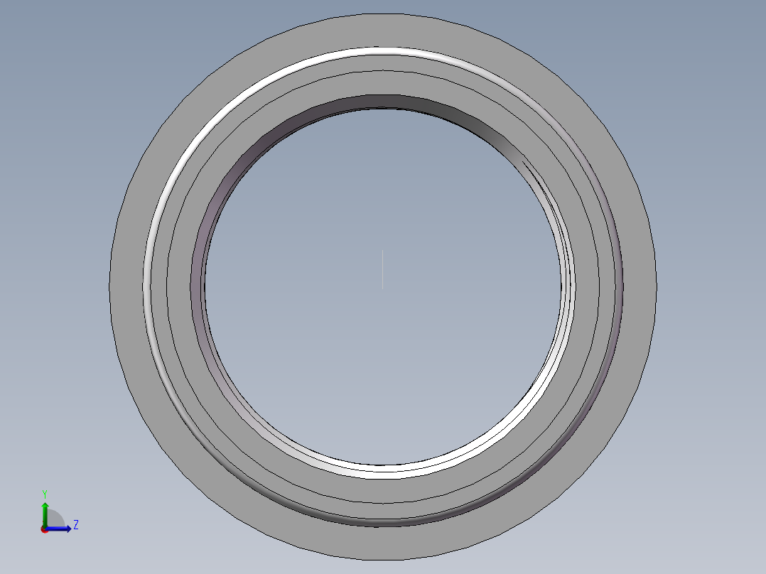 管箍-异径有边 DN50-DN40左视图