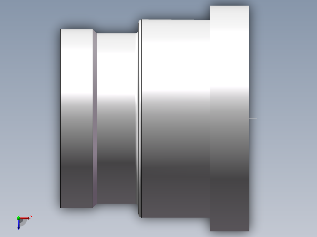 管箍-异径有边 DN50-DN40俯视图