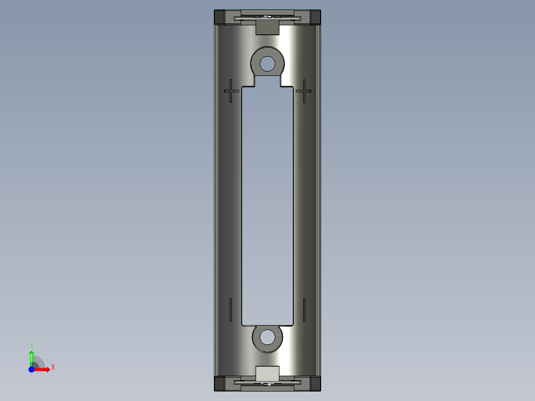 18650电池座6前视图