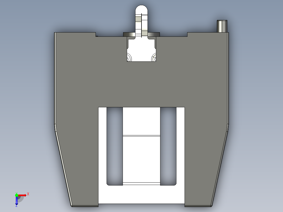 18650电池座6俯视图