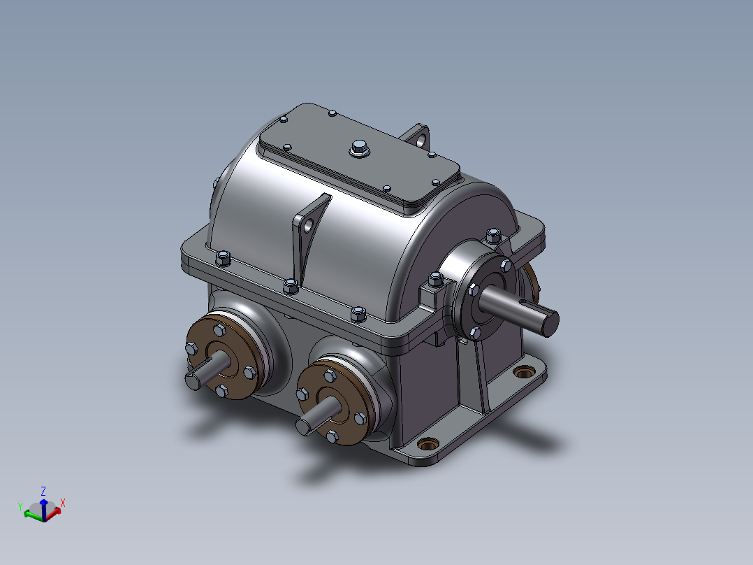 蜗轮蜗杆减速机与差动输入轴设计模型121340==30