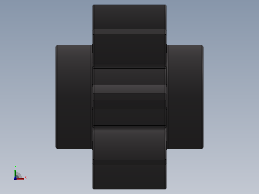 3647 - 4514559 - Dark Stone Grey Technic Gear 8 Tooth.SLDPRT前视图