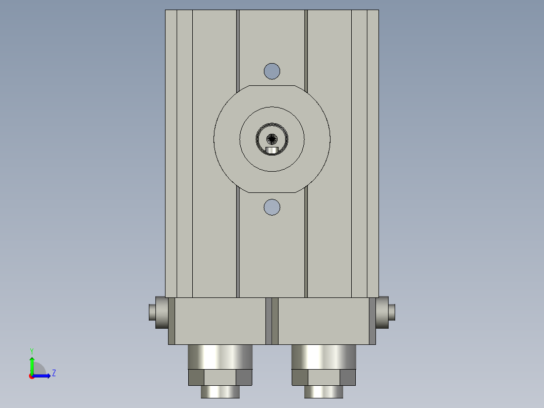 旋转气爪PRC20-180左视图