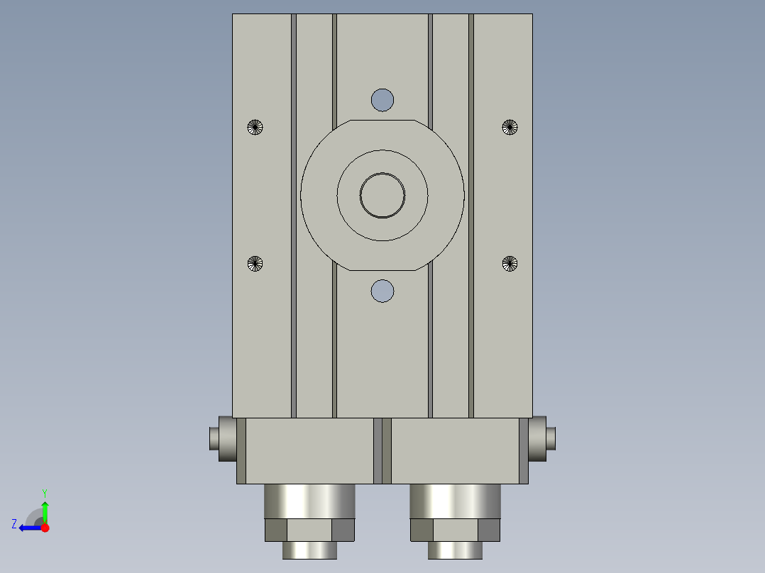 旋转气爪PRC20-180右视图