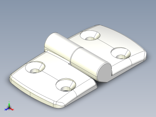 型材-KJN 45-45 DETACHABLE COMBI HINGE RIGHT 095K4545R00正等轴测缩略图