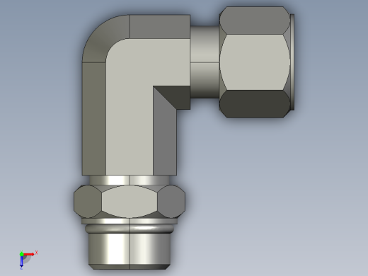 卡套式工业通用硬管接头12_cc5bu-s俯视缩略图