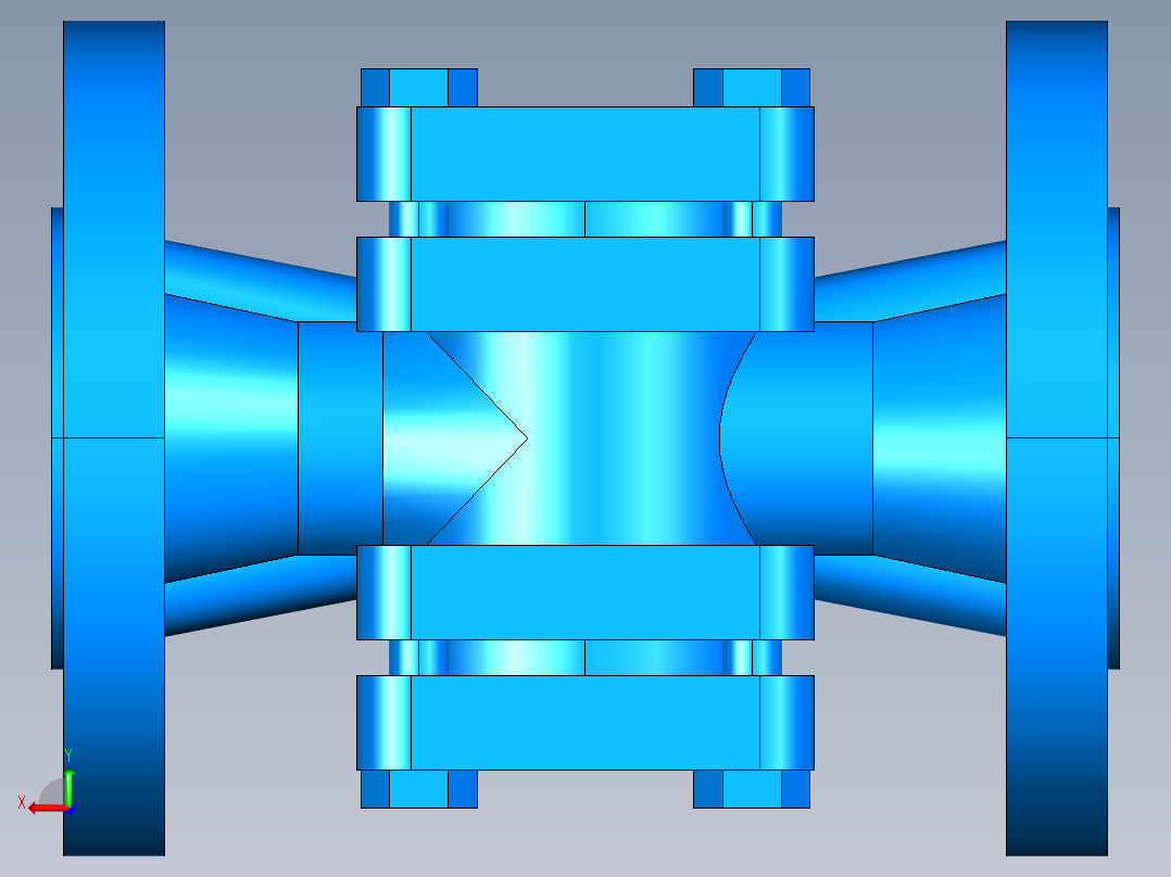 阀门模型-DN32___后视图