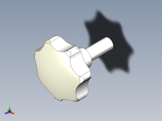 星型把手2474-3D多系列多零件图纸模型