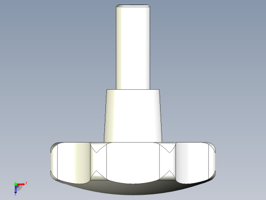 星型把手2474-3D多系列多零件图纸模型俯视缩略图