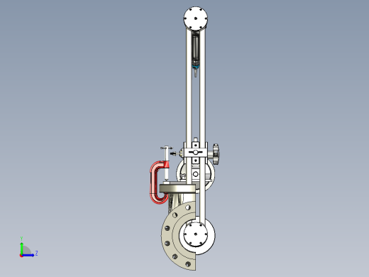 闸阀左视缩略图