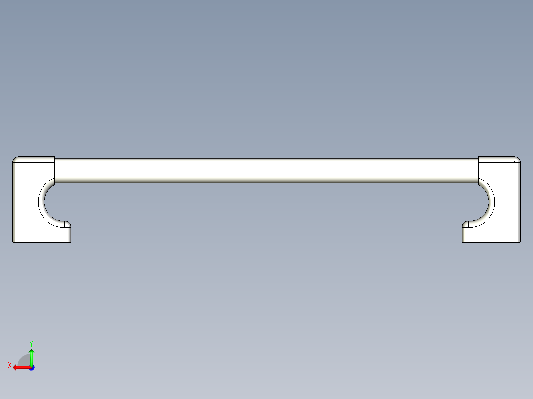 取手(鋁合金)AR-3D多系列多零件图纸模型后视图