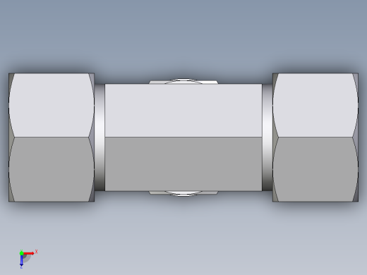 卡套式工业通用硬管接头EO_Adjustable_locknut_branch_tee_TEE20ZSMORCF俯视缩略图
