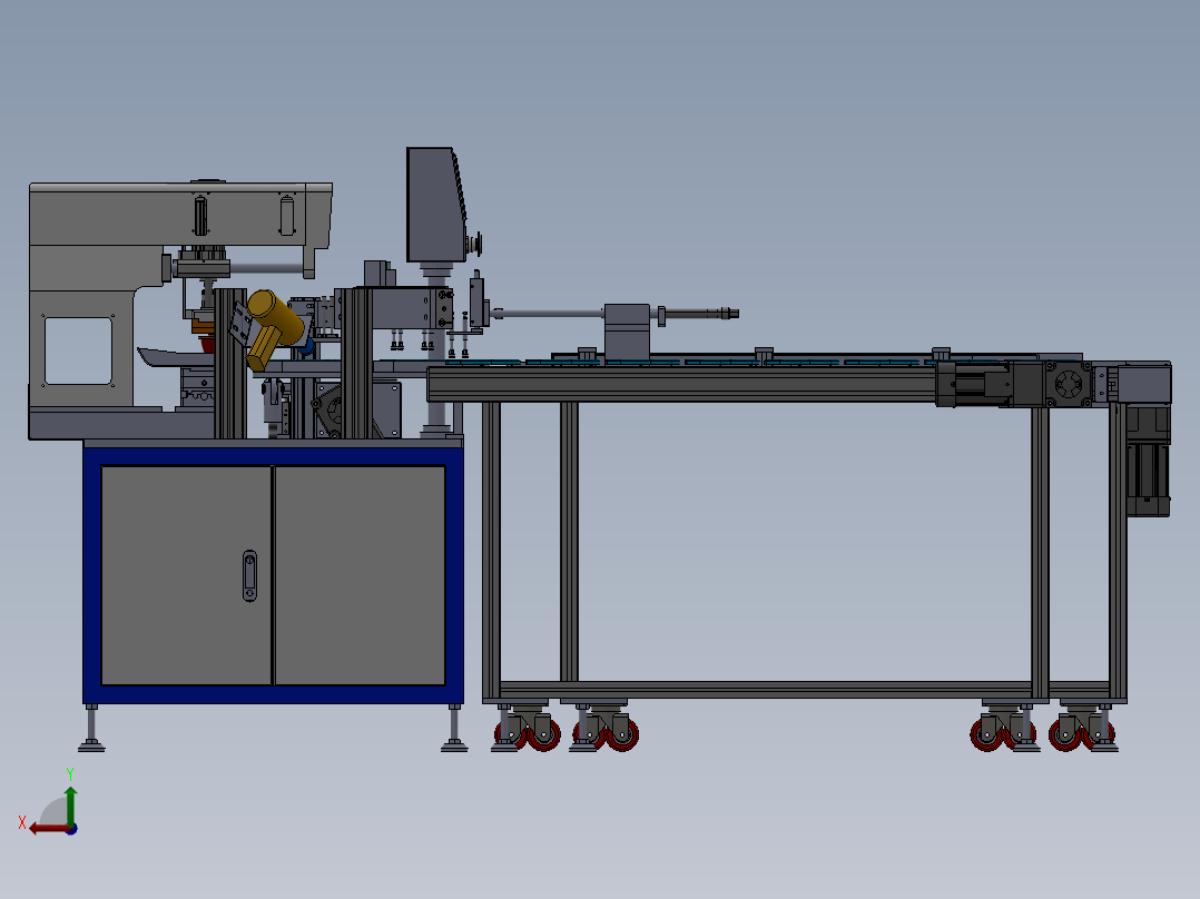 6工位激光打码设备后视图