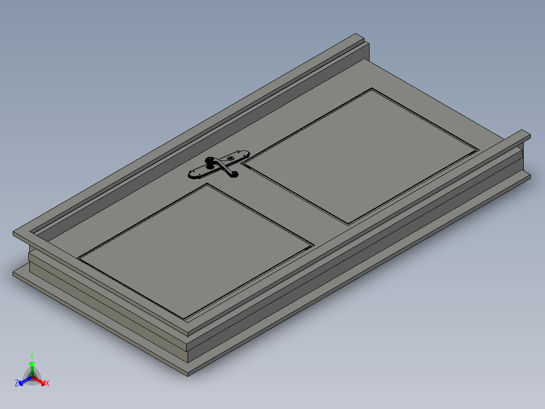 门(1)正等轴测图