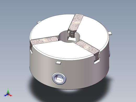 三抓卡盘正等轴测缩略图