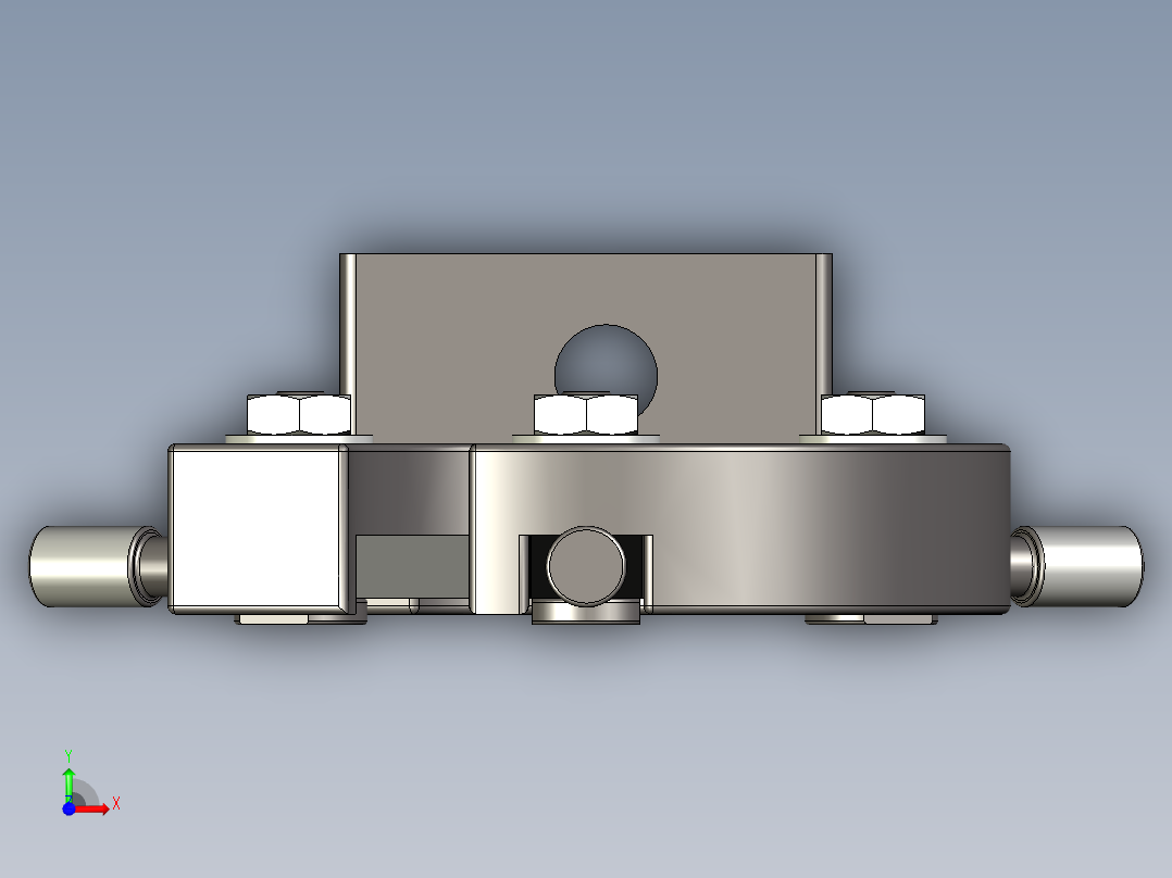 Numobams WM210V 车床的中心架前视图