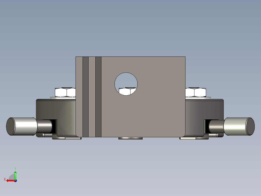 Numobams WM210V 车床的中心架后视图