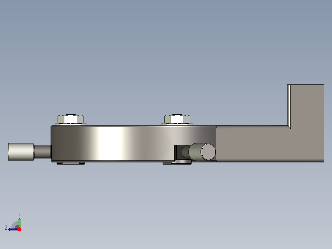 Numobams WM210V 车床的中心架右视图