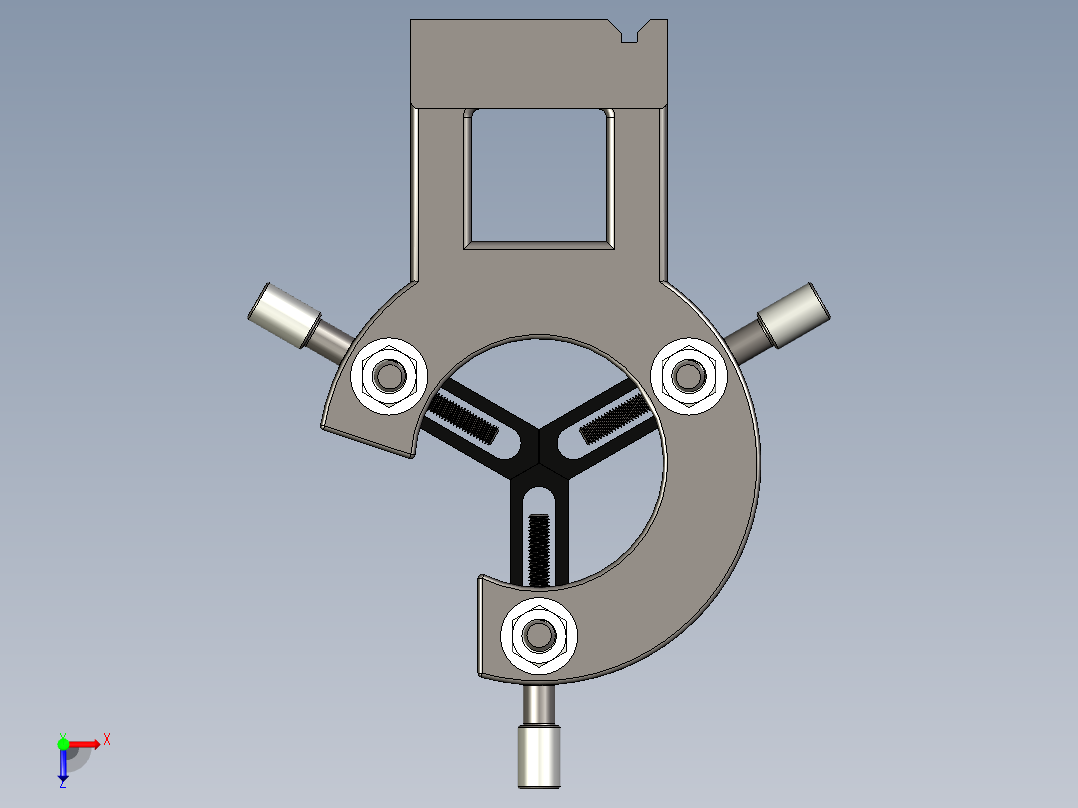 Numobams WM210V 车床的中心架俯视图
