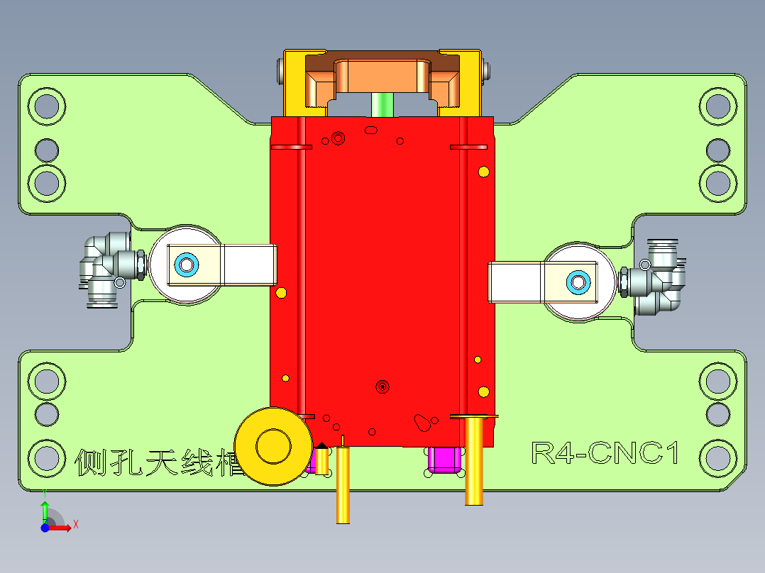 R4-CNC1笔记本CNC工装夹具三维模型-151026前视图