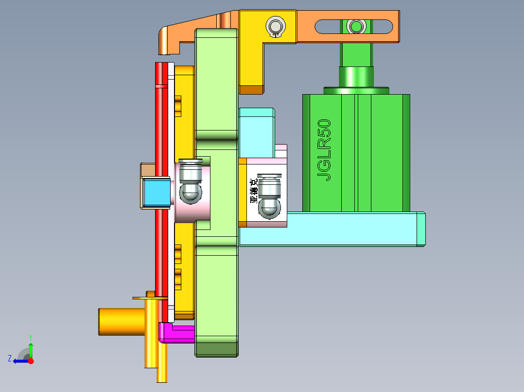 R4-CNC1笔记本CNC工装夹具三维模型-151026右视图