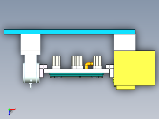 电脑外壳精铣键盘框台阶面治具模型俯视缩略图