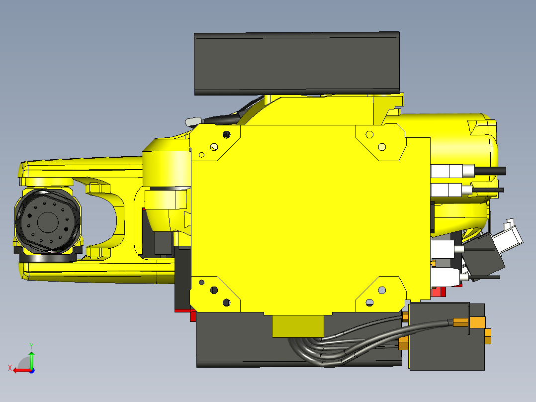 FANUC 6轴机器人后视图