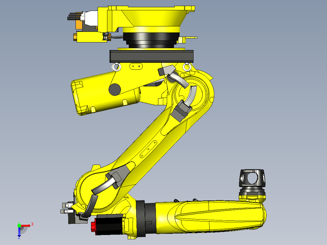 FANUC 6轴机器人俯视图
