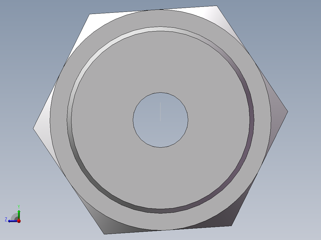 英制锥管螺纹直接头、1CT-16-12SP右视图