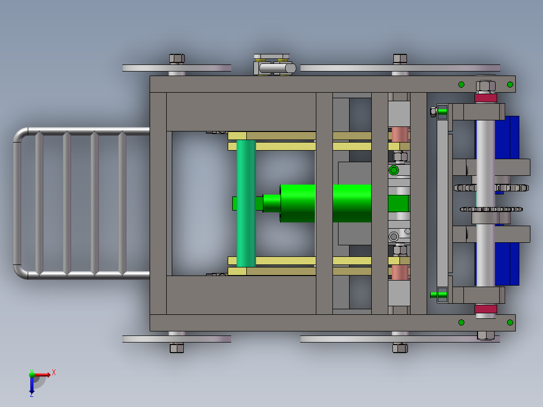 多功能轮椅 1647747俯视图