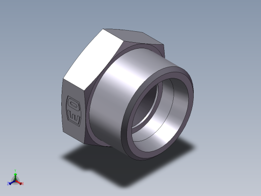 堵头 4C+4D 管端堵、4D-42正等轴测缩略图
