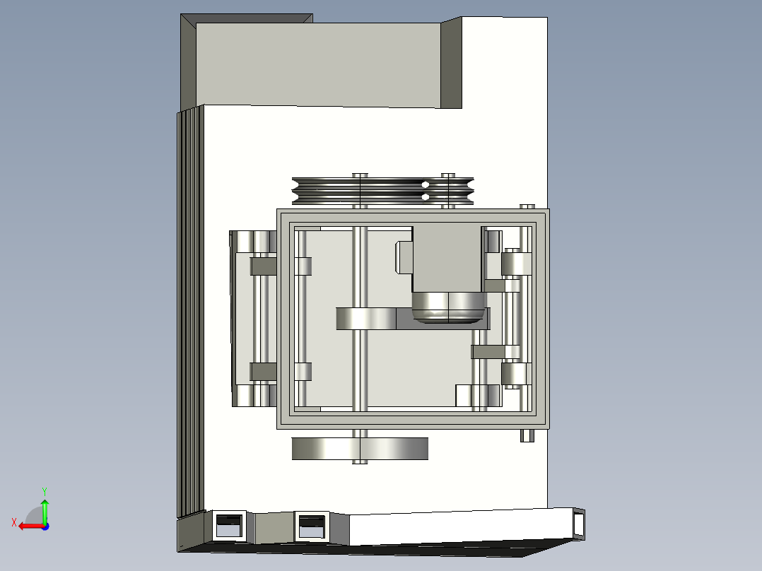 谷糙分离机后视图