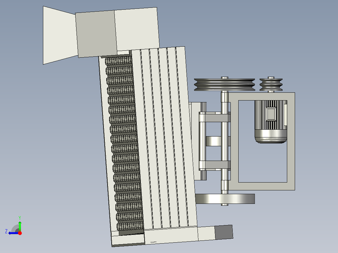 谷糙分离机右视图