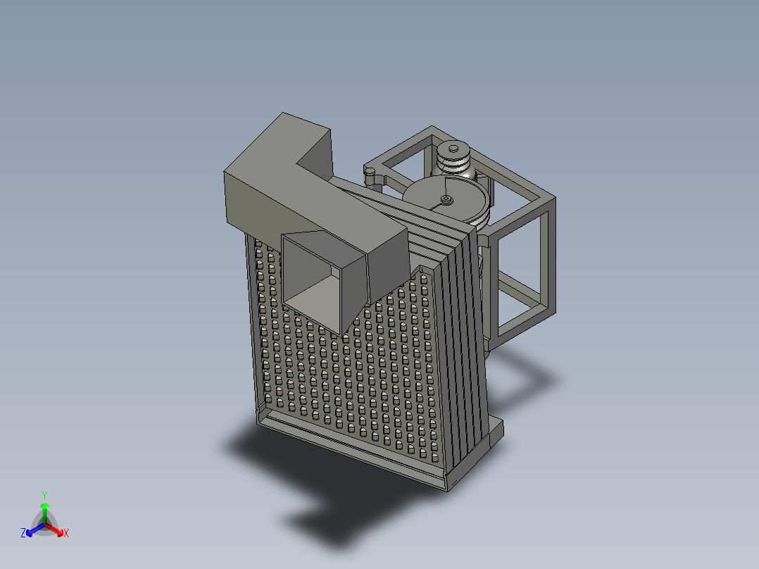 谷糙分离机正等轴测图