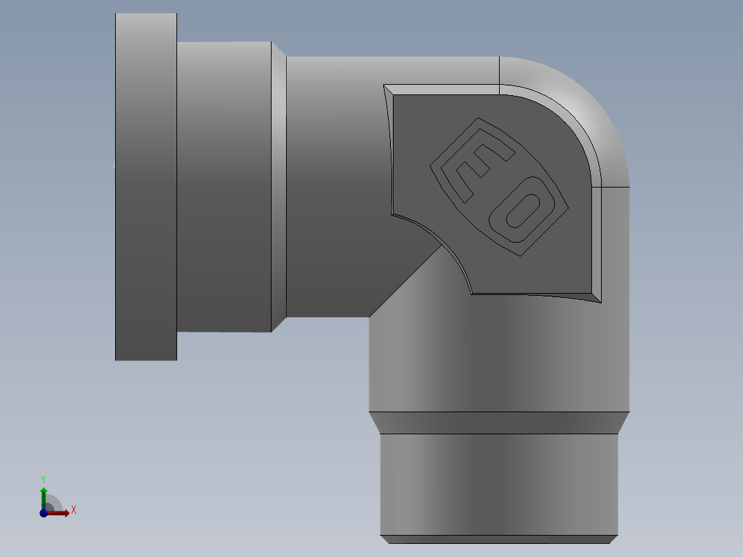 法兰接头、1CFL9-26-12前视图