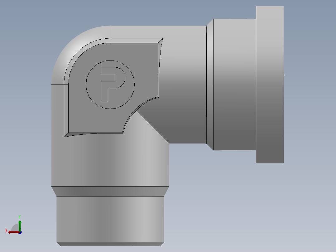 法兰接头、1CFL9-26-12后视图