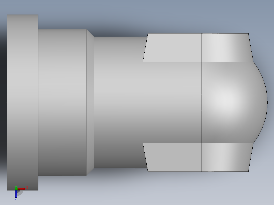 法兰接头、1CFL9-26-12俯视图