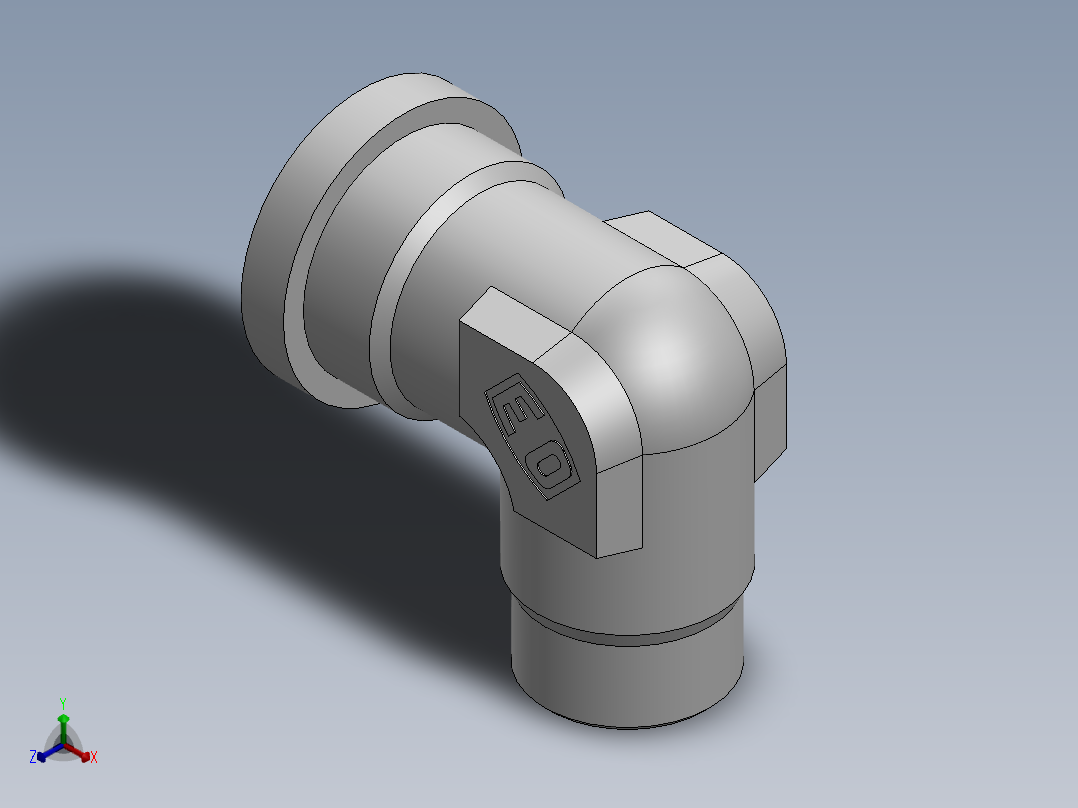 法兰接头、1CFL9-26-12正等轴测图