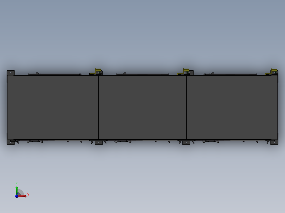 货架、模具架前视图