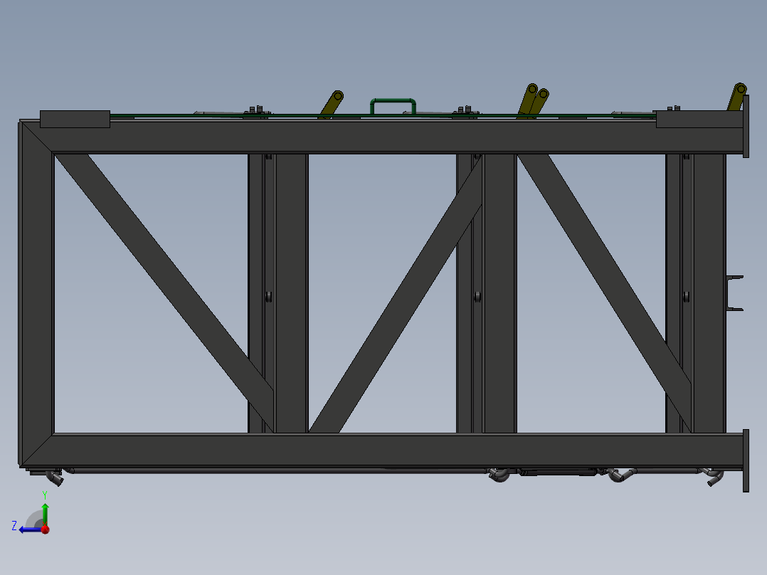 货架、模具架右视图