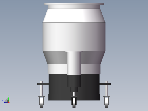泵、水泵、KT-630高真空油扩散泵(沈阳真龙)右视缩略图