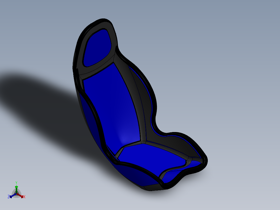 汽车座椅(5)正等轴测图