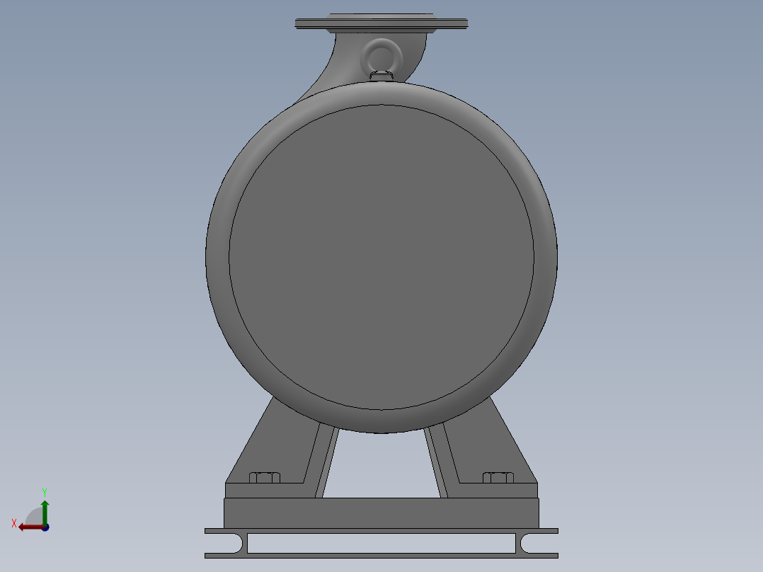 ISW╱IHW系列管道离心泵[ISW100-250(I)A]后视图