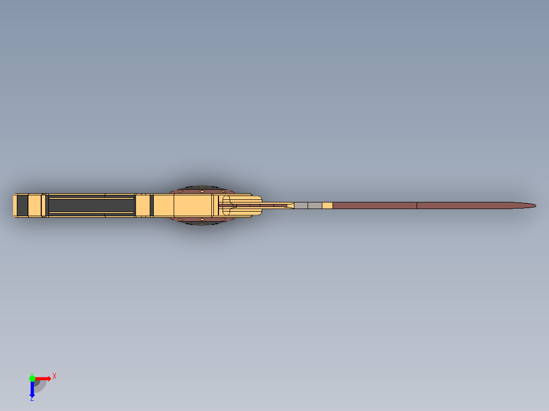 爪子刀、刀俯视图