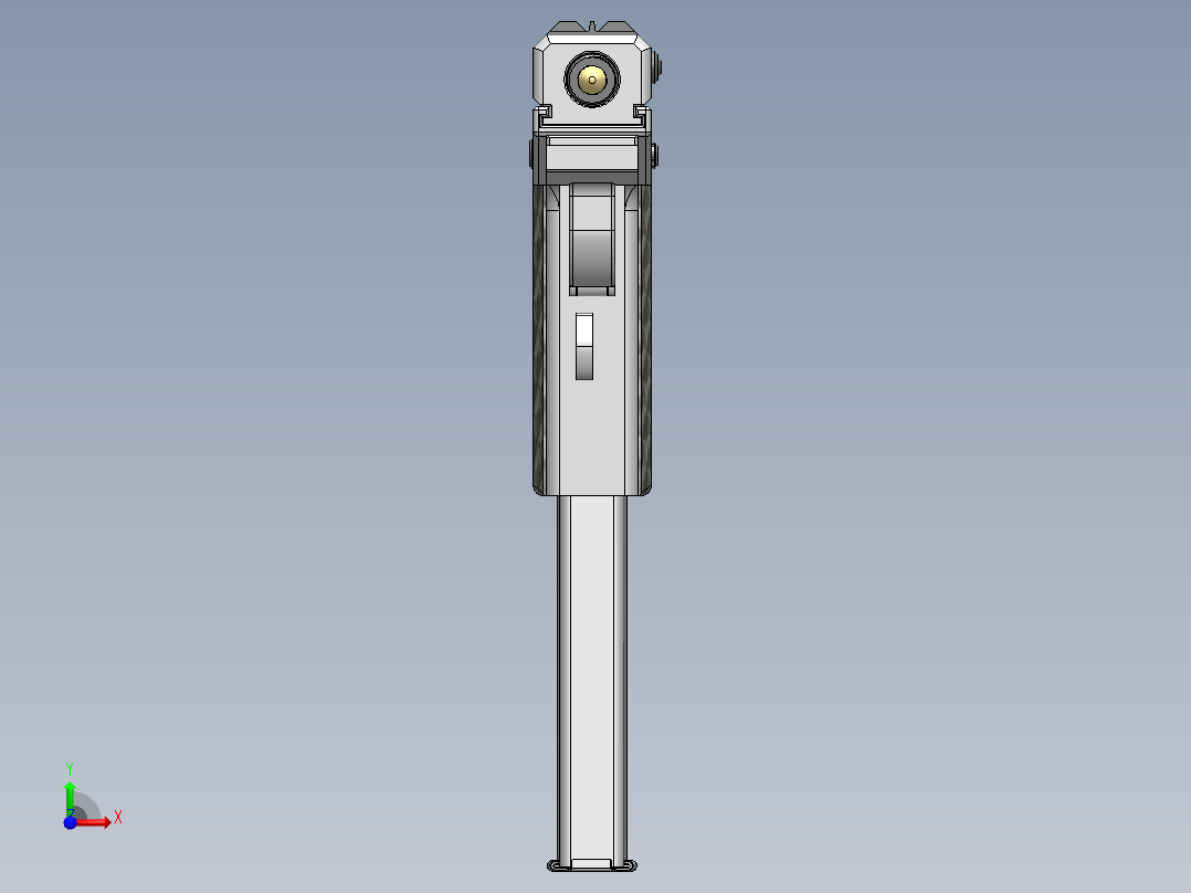 手枪左轮冲锋枪老式狙击步枪设计3D图纸diy-p9-9mm-pistol-handgun SW STP前视图