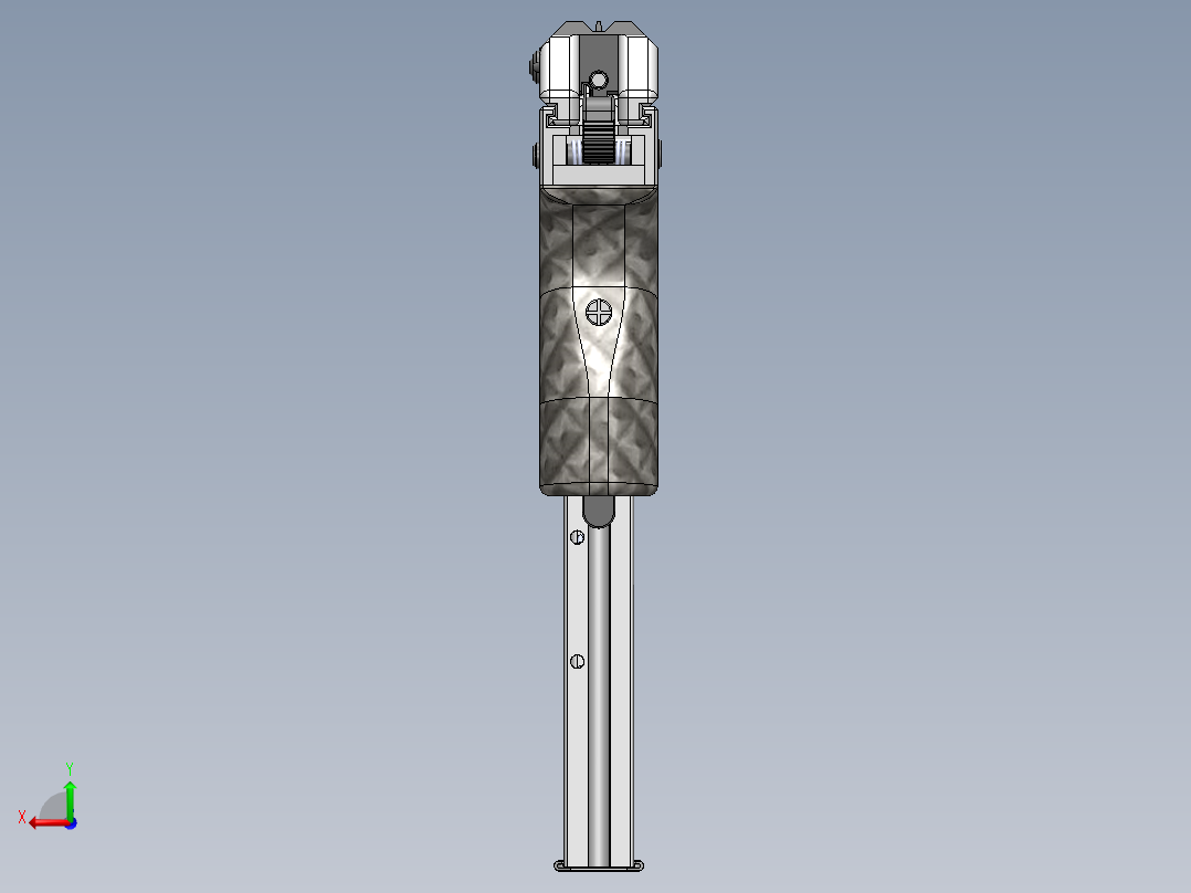 手枪左轮冲锋枪老式狙击步枪设计3D图纸diy-p9-9mm-pistol-handgun SW STP后视图