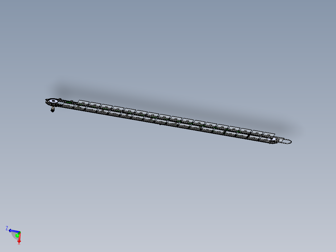 椭圆链条V44圆弧612中心距571.5工位数40